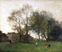 Tholen Willem Bastiaan Playing Under The Old Trees The Hague canvas print