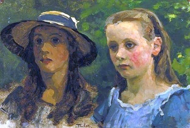 Tholen Willem Bastiaan Portrait Of The Arntzenius Sisters canvas print