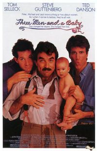 ثلاثة رجال وطفل 1987 ملصق فيلم