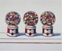 Three Machines By Wayne Thiebaud canvas print
