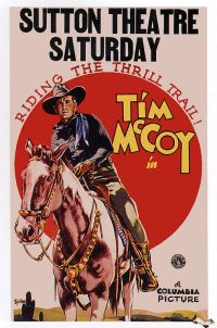 Tim Mc Coy tarjeta de vestíbulo genérico 1934 póster de película