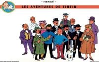 Tintin All Characters canvas print
