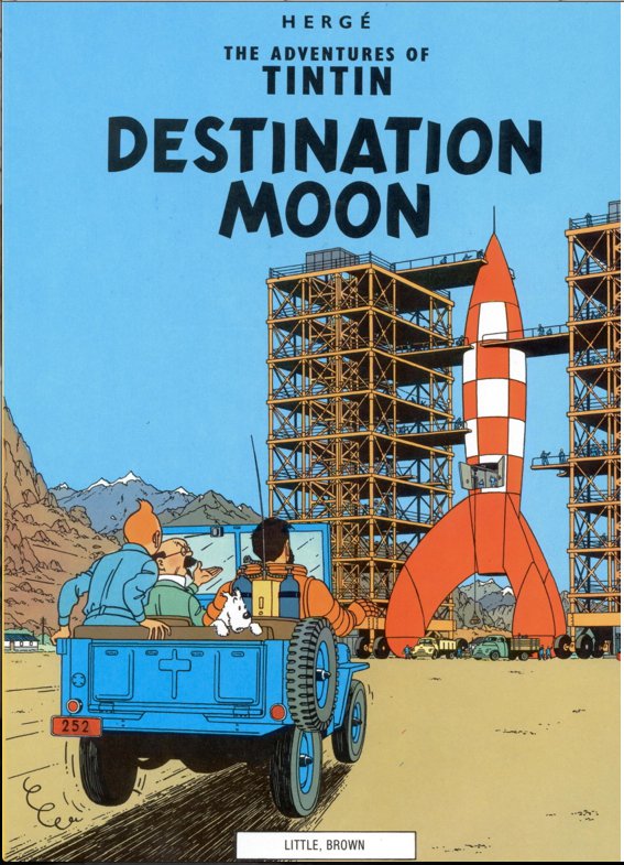 Tintin Destination Moon canvas print