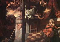 Tintoretto Annunciation canvas print