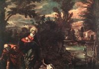 Tintoretto Flug nach Ägypten Leinwanddruck