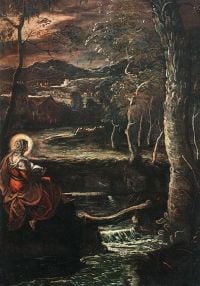 Tintoretto St. Mary of Egypt Leinwanddruck
