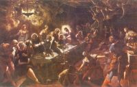 Tintoretto Das letzte Abendmahl Leinwanddruck
