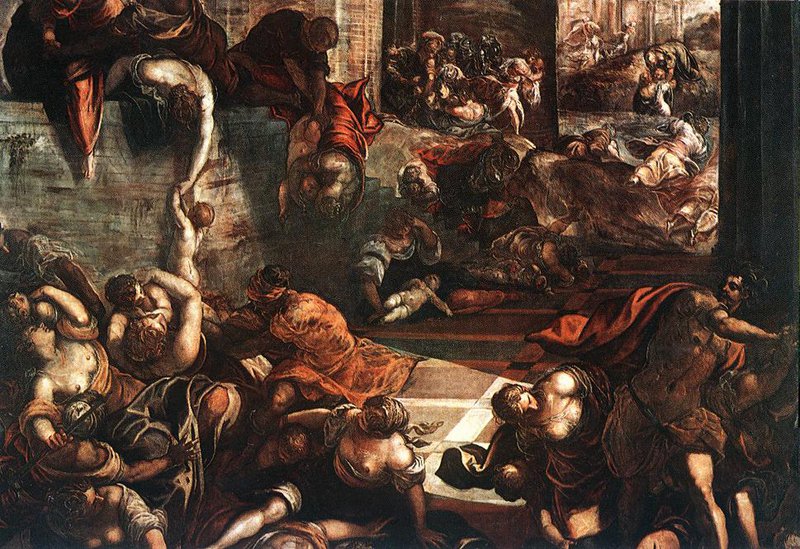 Tintoretto The Slaughter Of The Innocents canvas print