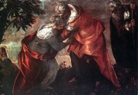 Tintoretto Die Heimsuchung auf Leinwand