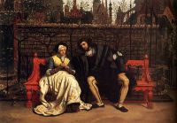 Tissot Faust And Marguerite In The Garden canvas print