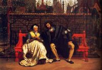 Tissot James Faust And Marguerite In The Garden 1861 canvas print