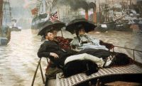 Tissot James On The Thames canvas print
