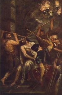 Titian Crowning With Thorns canvas print
