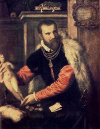 Titian Portrait Of Jacopo Strada canvas print