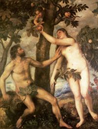 Titian The Fall Of Man 1565 canvas print