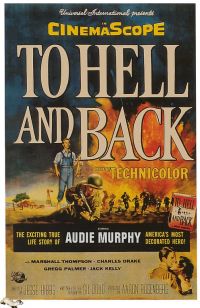 To Hell And Back 1955 Movie Poster stampa su tela