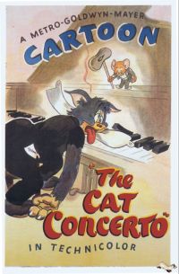 Tom Jerry Cat Concierto 1947 Póster de película