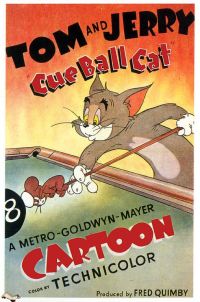 톰 제리 큐볼 고양이 1950 영화 포스터 캔버스 프린트