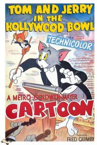 톰 제리 인 더 할리우드 보울 1950 영화 포스터 캔버스 프린트