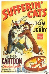 Tom Jerry Sufferin gatos 1943 póster de película