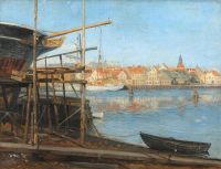 Tom Petersen Peter Habour Scenery From Faaborg 1904