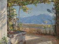 Tom Petersen Peter View From A Pergola 1890
