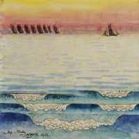 لوحة قماشية Toorop Jan Boats On The Water 1912