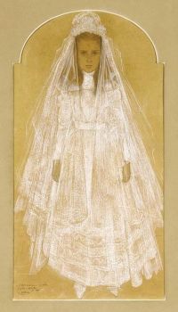 طبعة قماشية Toorop Jan Communie Meisje 1906