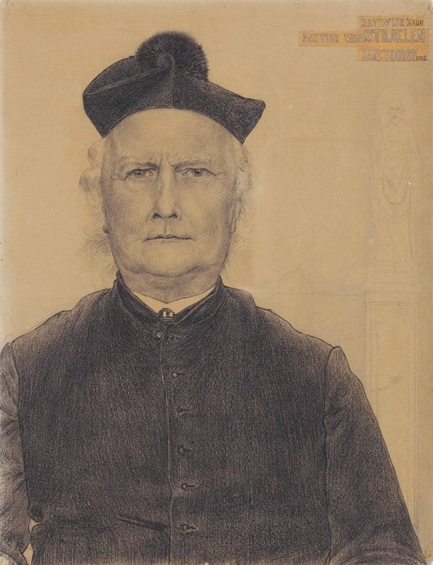 Toorop Jan Portrait Of Pastor Van Straelen 1902 canvas print