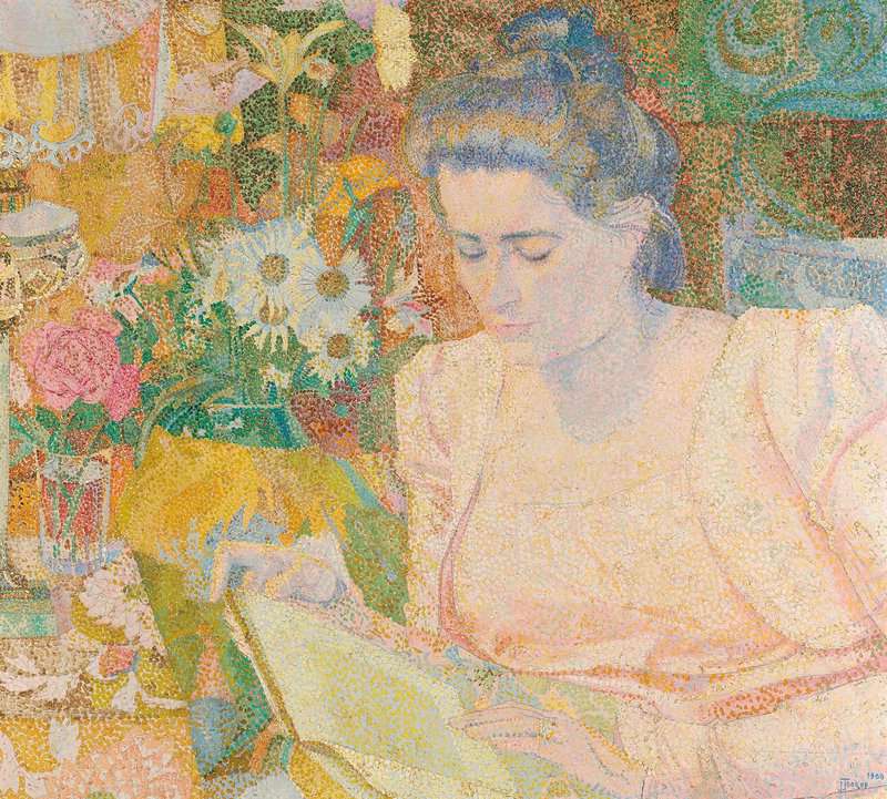 Toorop Jan Portret Van Mevrouw Marie Jeannette De Lange 1900 canvas print