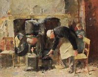 Toorop Jan Preparing The Meal 1883 canvas print