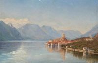 Tornoe Elisabeth View Of Malcesine At Lake Garda canvas print
