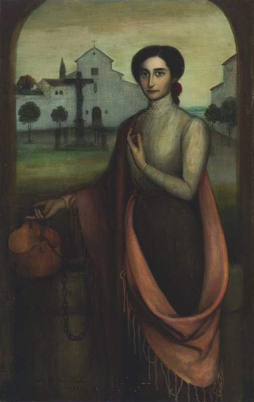 Torres Julio Romero De Girl By A Well canvas print