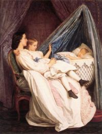 Toulmouche Auguste The New Arrival 1861 canvas print