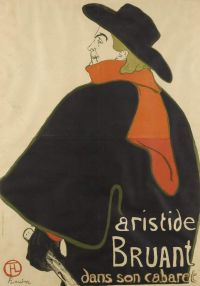 Toulouse Lautrec Henri De Aristide Bruant Dans Son Cabaret 1 canvas print