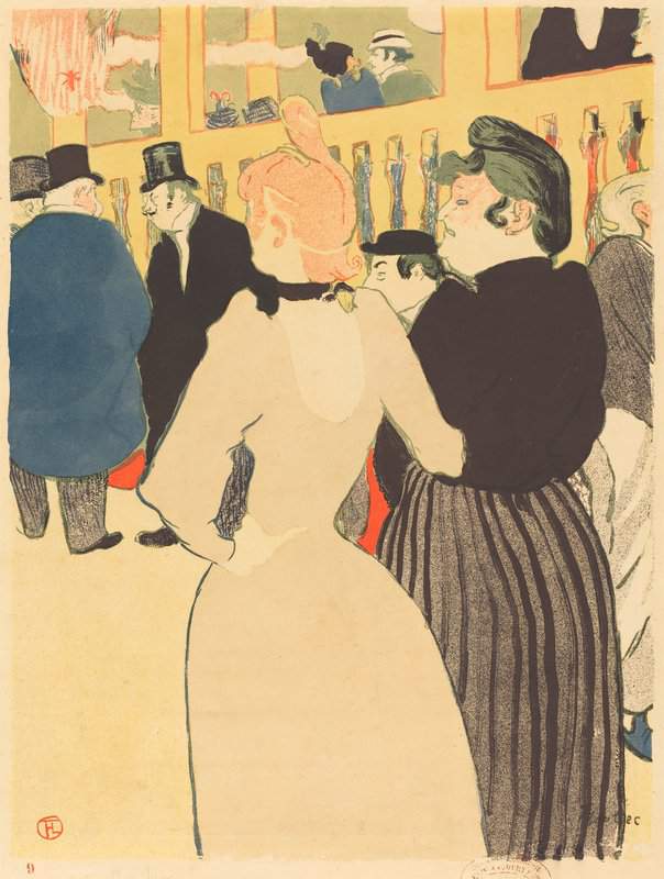 Toulouse Lautrec Henri De At The Moulin Rouge La Goulue And Her Sister canvas print