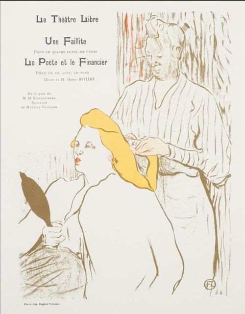 Toulouse Lautrec Henri De Le Coiffeur   Programme Du Theatre Libre canvas print