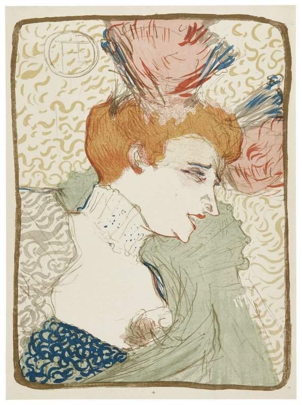 Toulouse Lautrec Henri De Mademoiselle Marcelle Lender En Buste canvas print