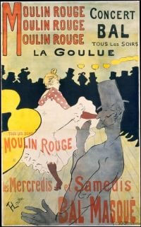 Toulouse Lautrec Henri De Moulin Rouge. La Goulue 1891 canvas print