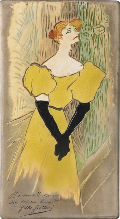 Toulouse Lautrec Henri De Yvette Guilbert 1895 canvas print