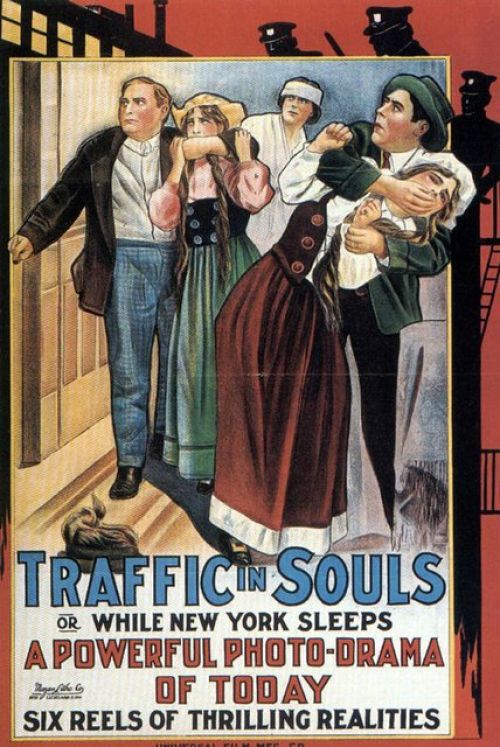 Traffic In Souls 1913 1a3 Movie Poster canvas print
