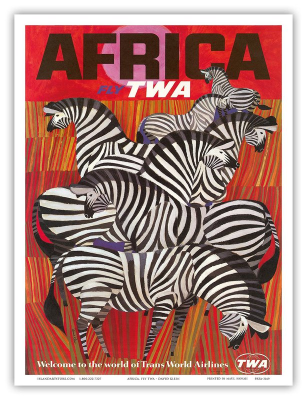 Travel Poster Africa Twa canvas print