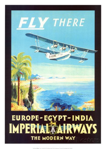 Travel Poster Africa Imperial Airways canvas print