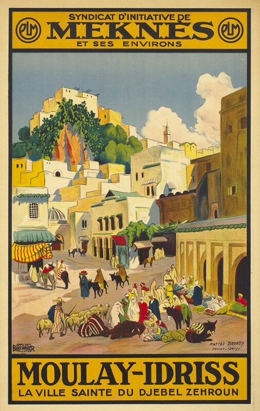 Travel Poster Africa Meknes canvas print