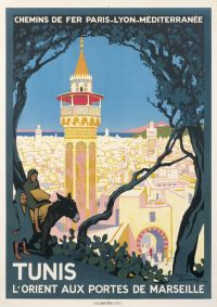 Travel Poster Africa Tunis canvas print