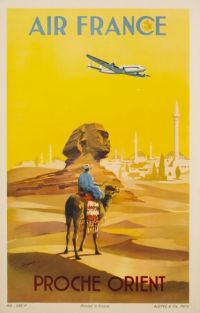 여행 포스터 에어 프랑스 Proche Orient