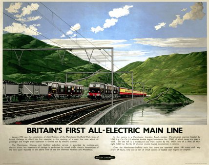 Travel Poster All Electric canvas print
