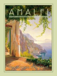 Reiseposter Amalfi Leinwanddruck