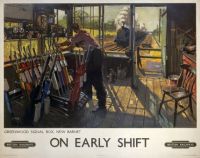 Travel Poster An Early Shift canvas print