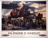 Travel Poster An Enginge Is Wheeled
